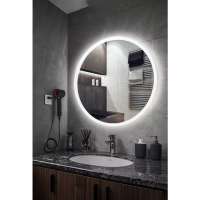 Waterproof Smart Led Mirror Illuminated Bathroom Round Mirror with Led Light