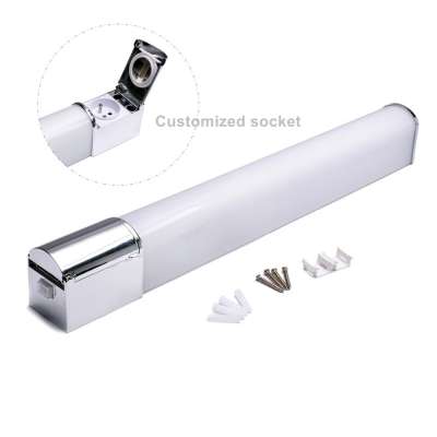 Europe stype bathroom mirror light fixtures led lamp with socket